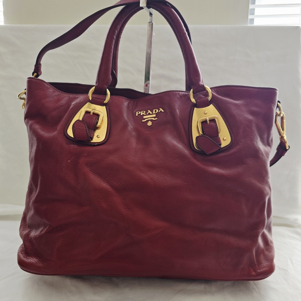Prada Women's Red Leather Bag